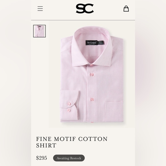 St. Croix- Italy- Fine Motif LongSleeve Shirt- XL - Picture 3 of 13